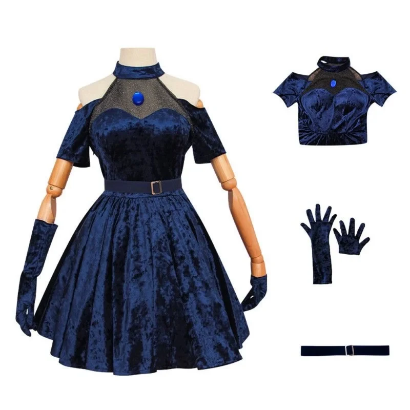 Костюм для косплея Mizi 2026,  – обзор и цена Anime Cosplay Blue Hair